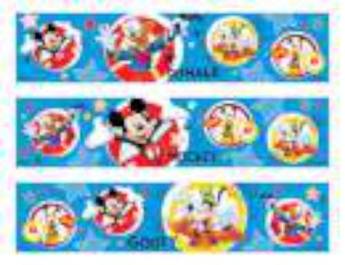 Mickey Mouse Icing Strips - Click Image to Close